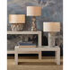 Weststrand 20.25 inch 100 watt Gray/Dark Gray/Brown/Light Antique Brass Table Lamp Portable Light