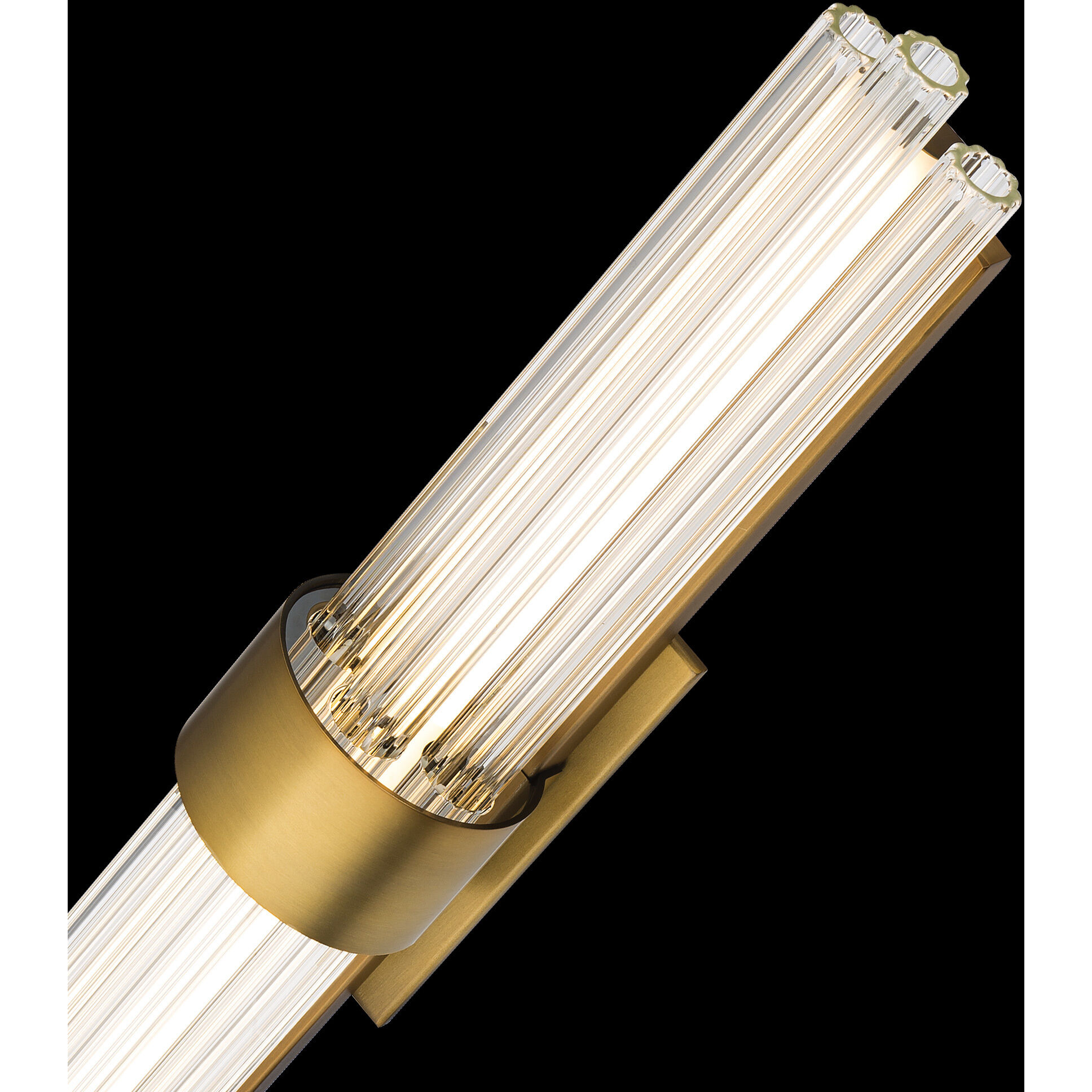 Luzerne LED 28 inch Aged Brass Bath Vanity & Wall Light in 28in.