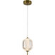 Canada LED 6 inch Brass LED Pendant Ceiling Light