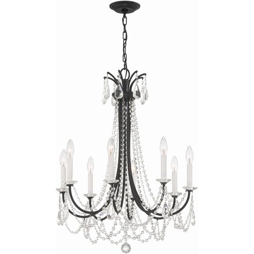 Karrington 8 Light 26 inch Matte Black Chandelier Ceiling Light