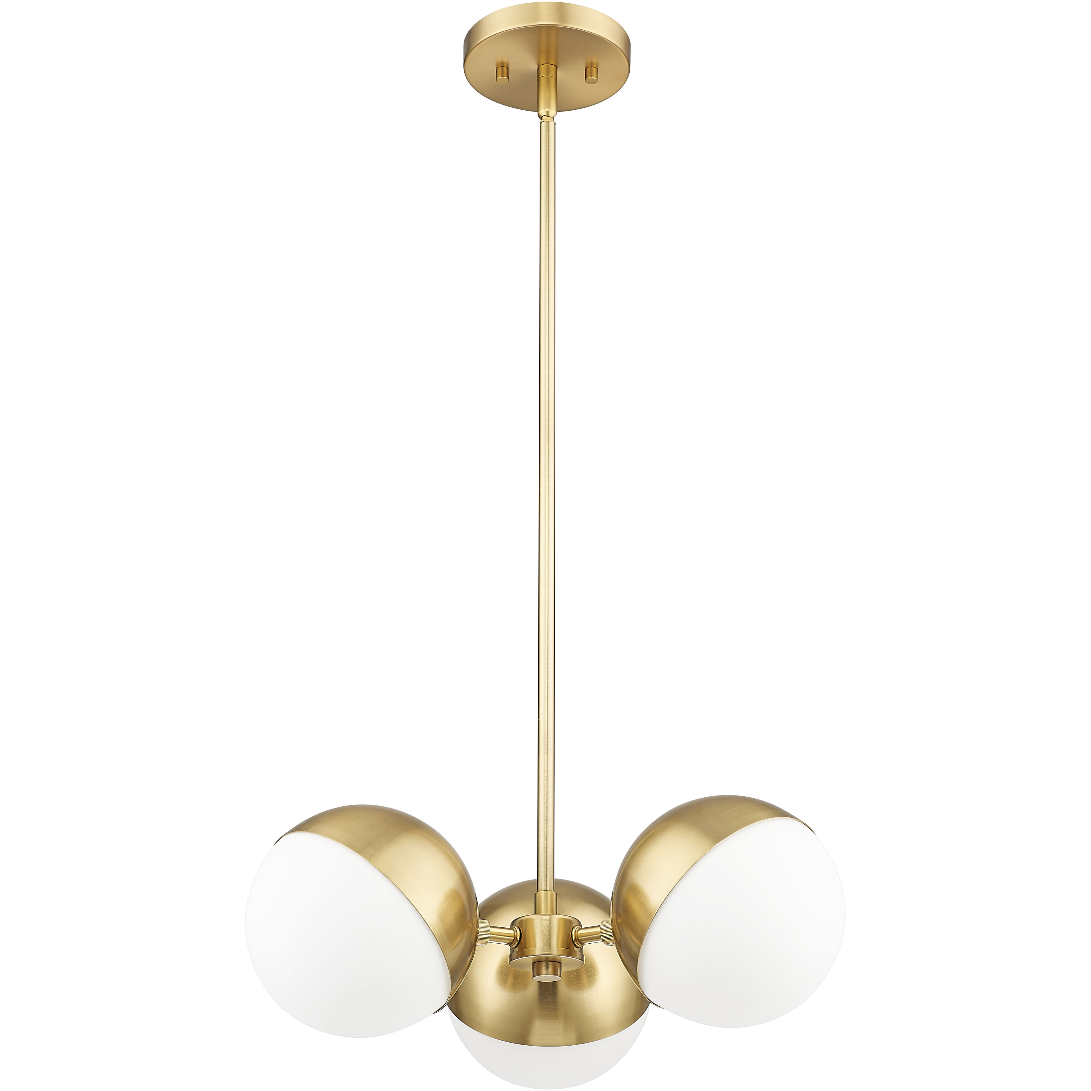 Realm Sphere 3 Light 17.25 inch Modern Gold Chandelier Ceiling Light