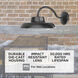 Gilbert LED 7.5 inch Black Outdoor Wall Sconce