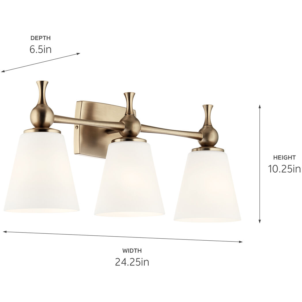 Champagne bronze light fixture bathroom 2025