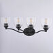 Bellwood 4 Light 28 inch Matte Black Bathroom Light Wall Light