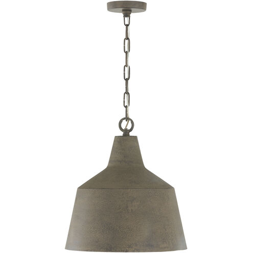 Quarry 1 Light 15.5 inch Clay Pendant Ceiling Light