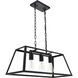 Resolute 3 Light 25 inch Black Pendant Ceiling Light