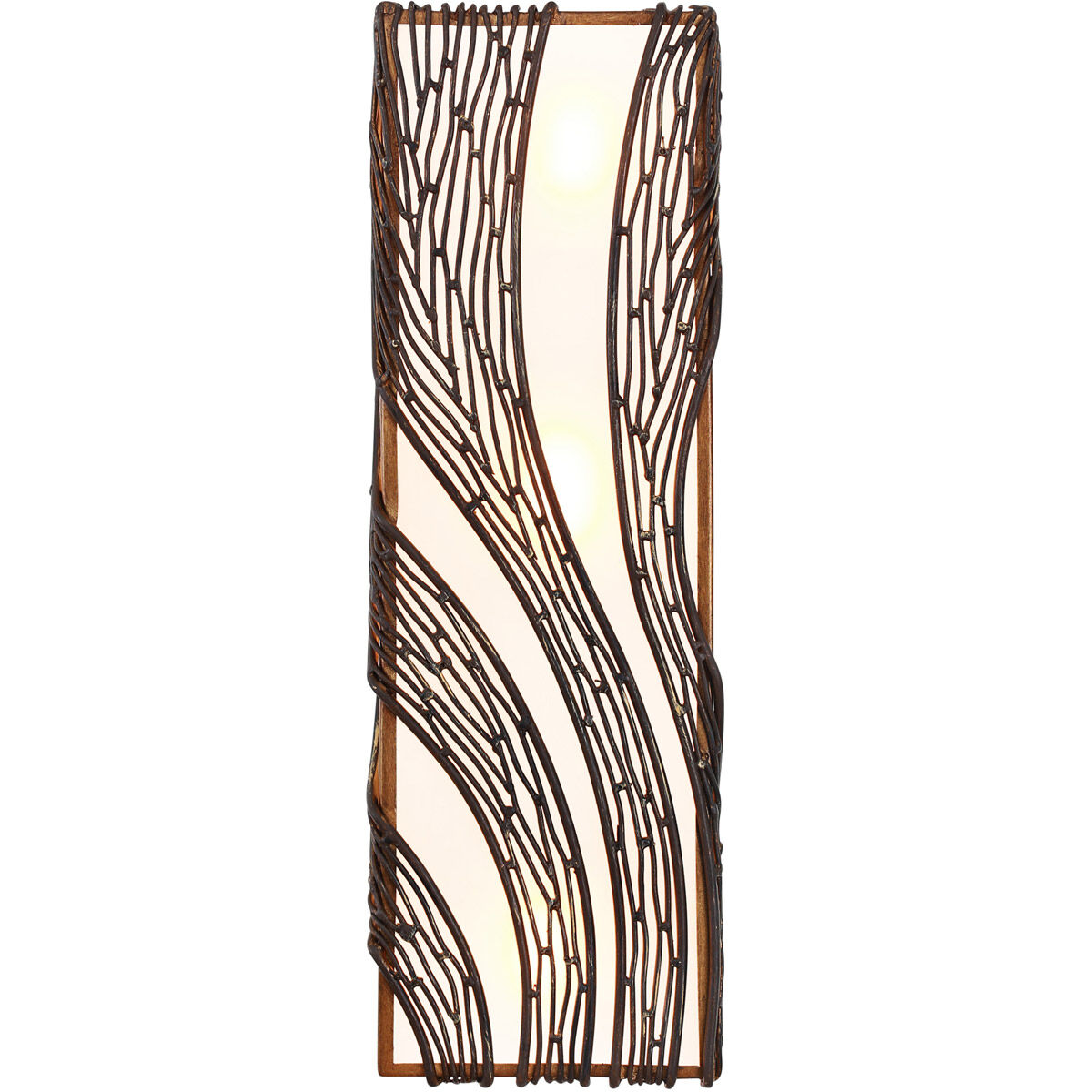 Flow Wall Sconce Wall Light in 3, Hammered Ore