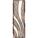 Flow Wall Sconce Wall Light in 3, Hammered Ore