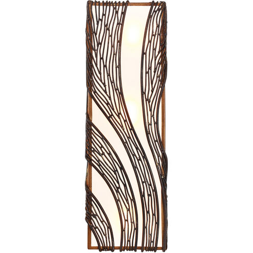 Flow Wall Sconce Wall Light in 3, Hammered Ore