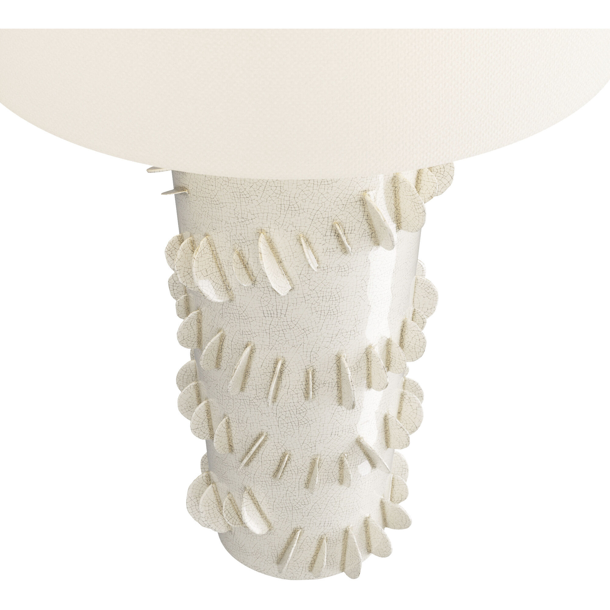 Beatrix 31 inch 150.00 watt Ivory Crackle Lamp Portable Light