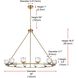 Cadence 12 Light 48 inch Satin Gold Chandelier Ceiling Light