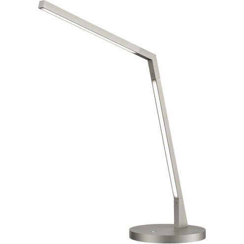 Miter 16.5 inch 12 watt Brushed Nickel Table Lamp Portable Light