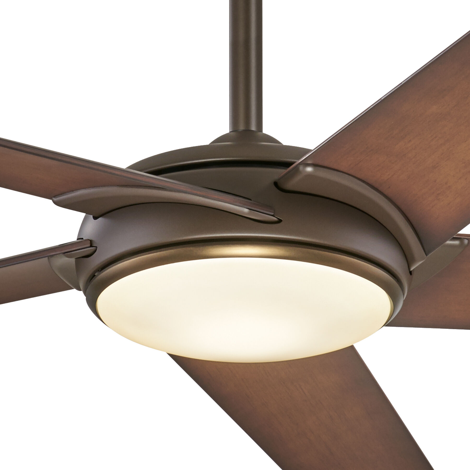 Raptor 60 inch Oil Rubbed Bronze With Antique Brass with Tobacco Blades Ceiling Fan in Oil Rubbed Bronze/Antique Brass