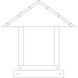 Timber Ridge 1 Light 13 inch Rustic Brown Column Mount in Frosted