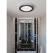 Alta LED 12 inch Black and Polished Chrome Flush Mount Ceiling Light