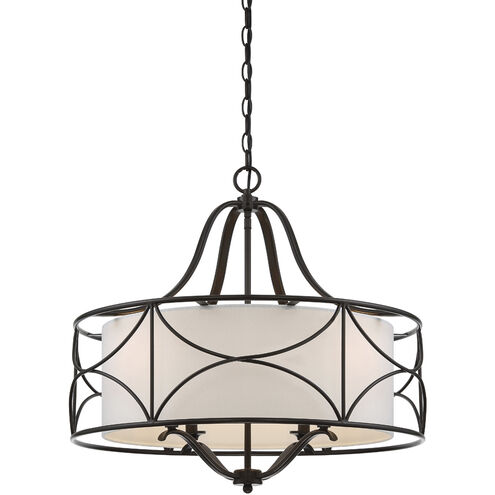 Avara 4 Light 24 inch Oil Rubbed Bronze Chandelier Ceiling Light