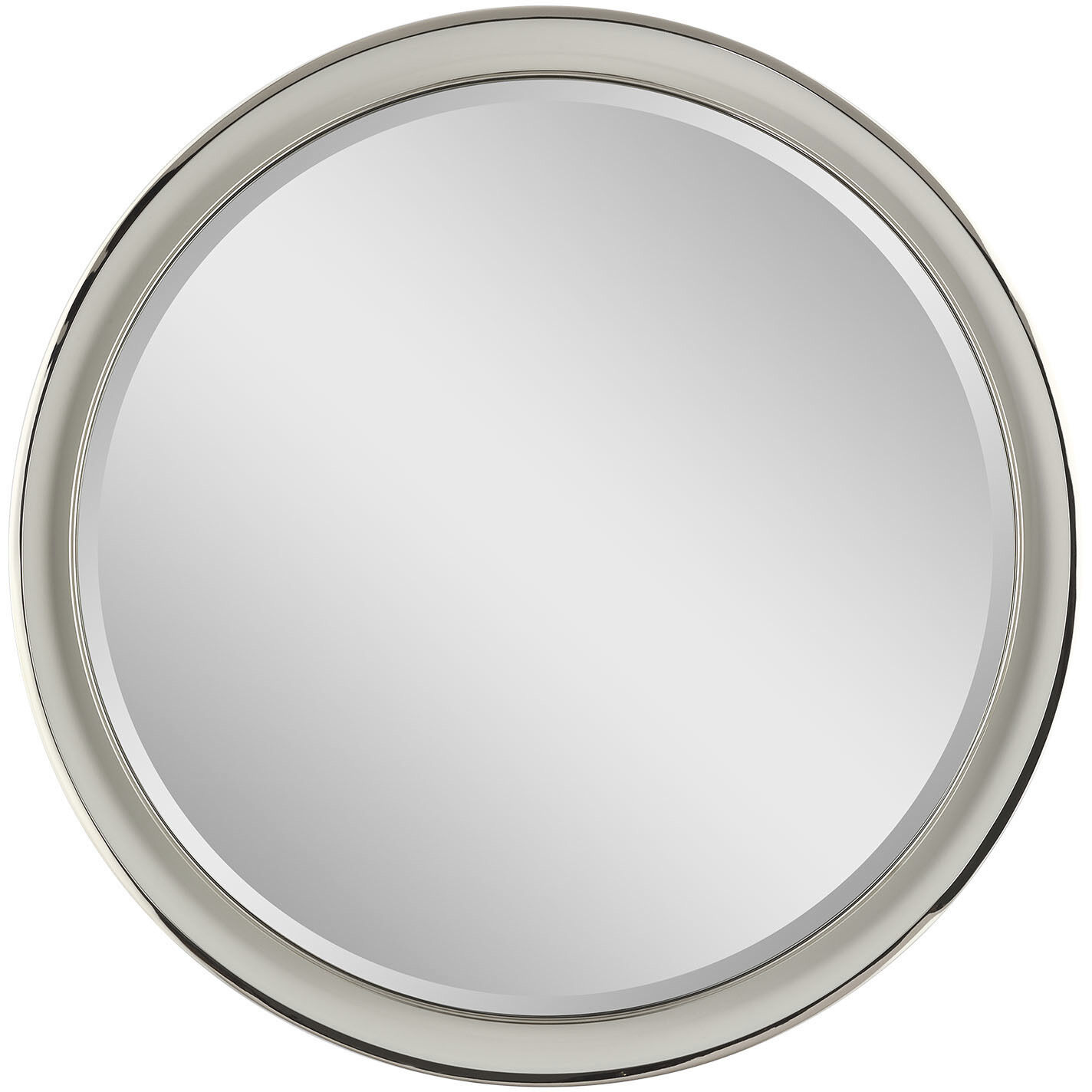 Thomas O'Brien Tricia 24 X 24 inch Polished Nickel Illuminated Round Mirror