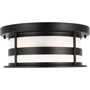 Wilburn 2 Light 13 inch Black Outdoor Ceiling Flush Mount