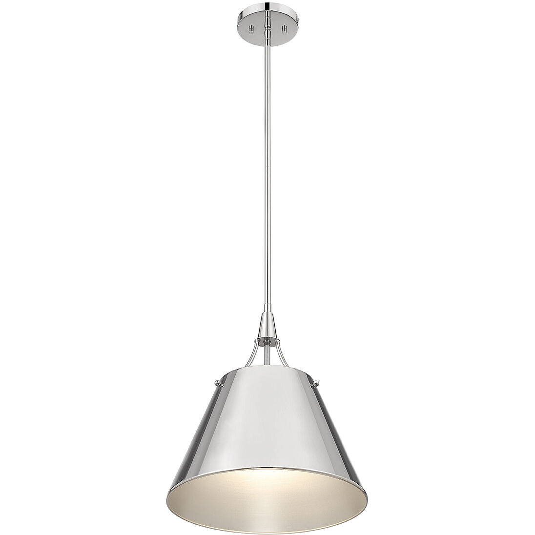 Willis 1 Light 14 inch Polished Nickel Pendant Ceiling Light