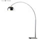 Penbrook 70 inch 100.00 watt Polished Nickel with White Floor Lamp Portable Light in Incandescent