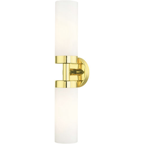 Aero 2 Light 19 inch Polished Brass ADA Vanity Sconce Wall Light