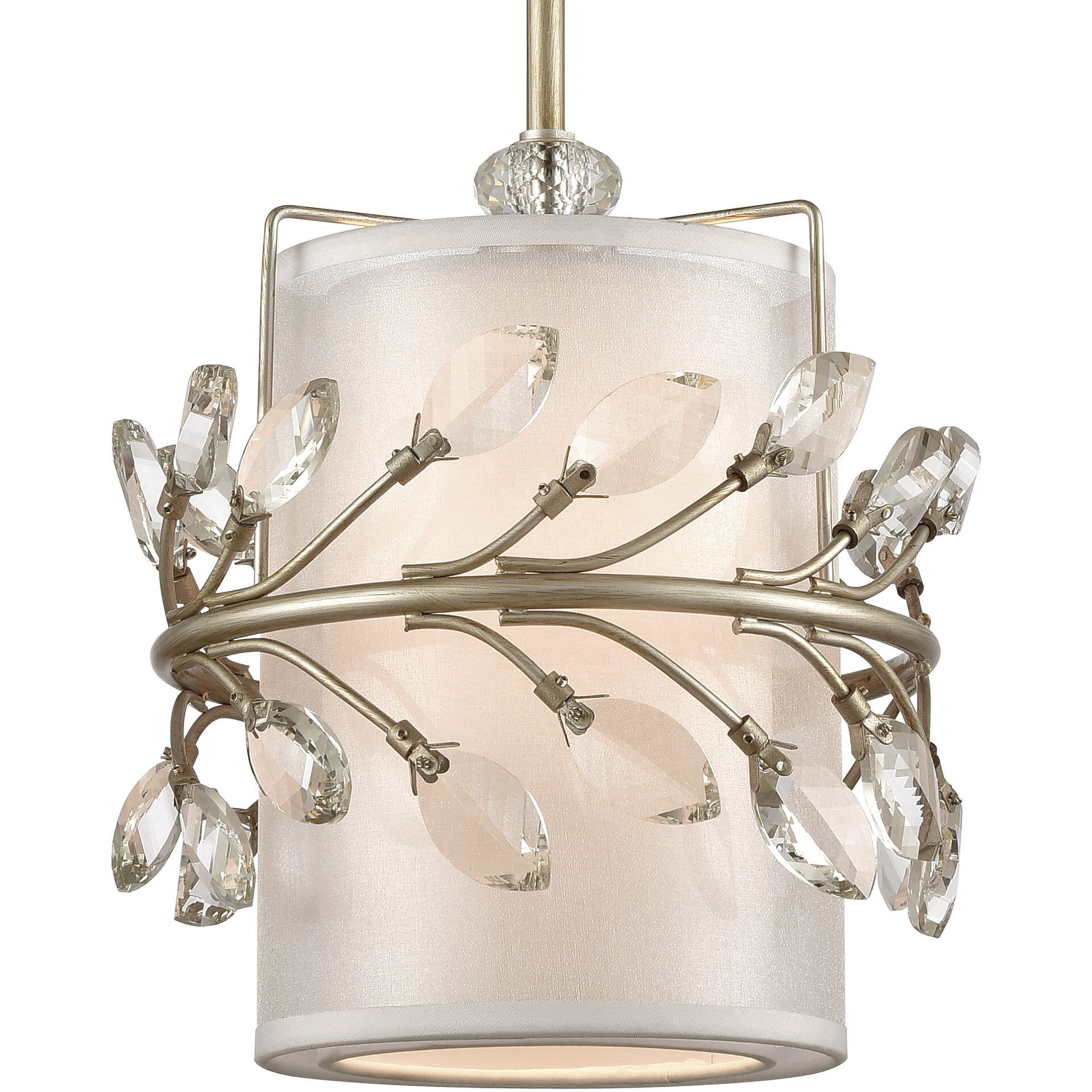 Asbury 1 Light 9 inch Aged Silver with Clear Mini Pendant Ceiling Light