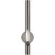 Acra 1 Light 5 inch Black Chrome ADA ADA Single Sconce Wall Light