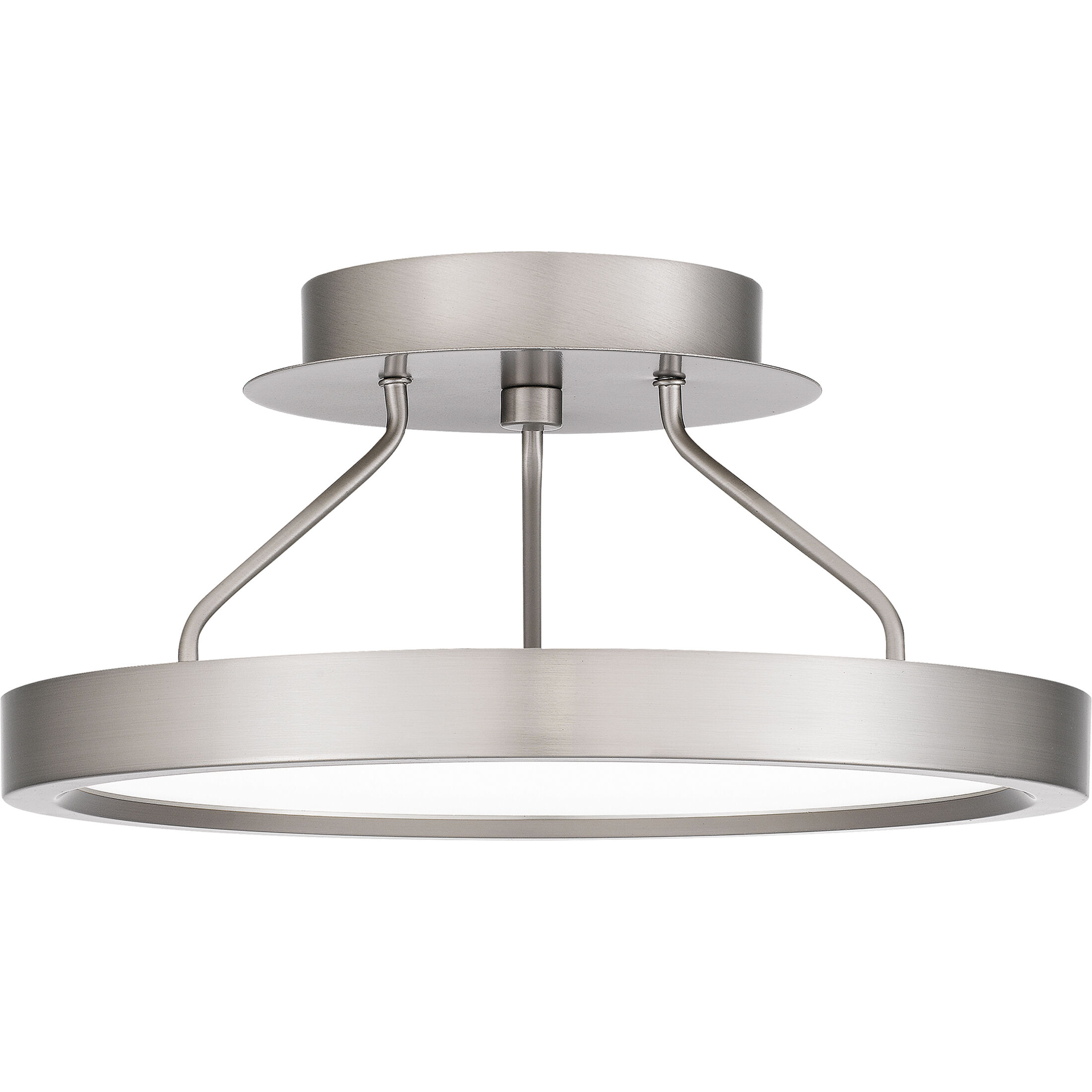 Outskirts LED 11 inch Brushed Nickel Semi-Flush Mount Ceiling Light