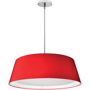 Modern Linear Pendant Ceiling Light in Red