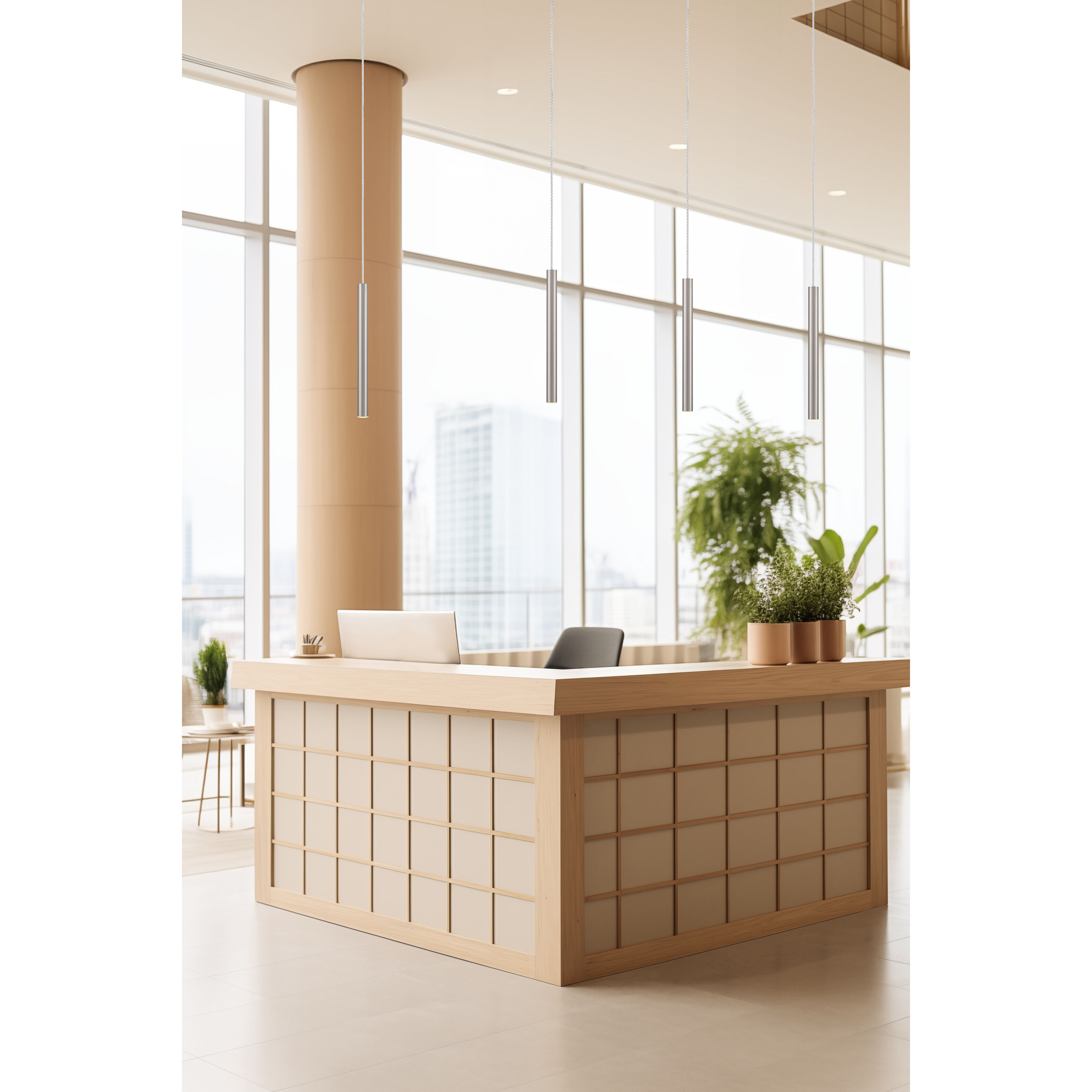 Pipeline 1 Light 1.25 inch Brushed Steel Pendant Ceiling Light