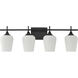 Octave 4 Light 28.75 inch Matte Black Bathroom Vanity Light Wall Light, Essentials