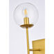 Neri 1 Light 7 inch Brass Bath Sconce Wall Light