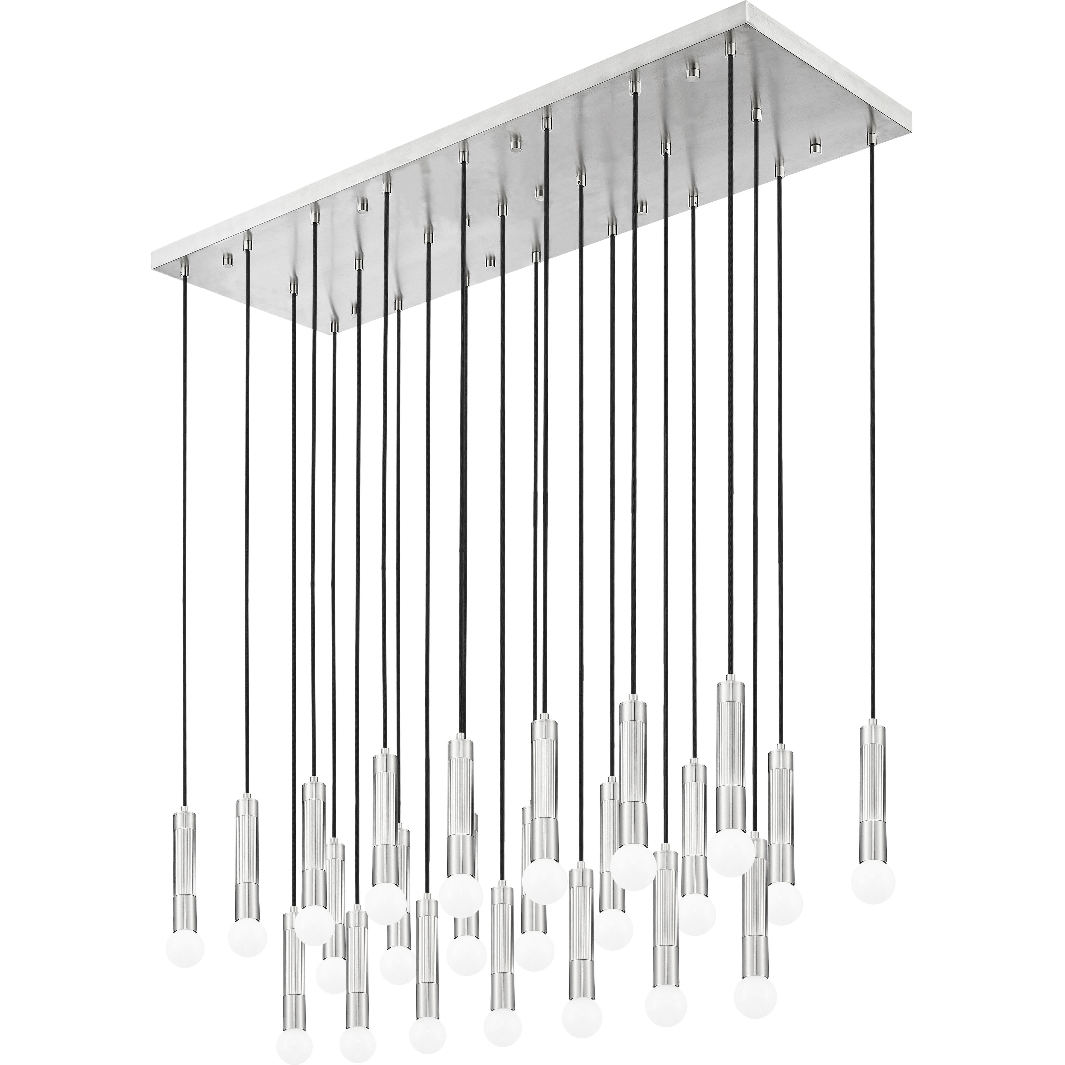 Stari Linear Chandelier Ceiling Light in Brushed Nickel