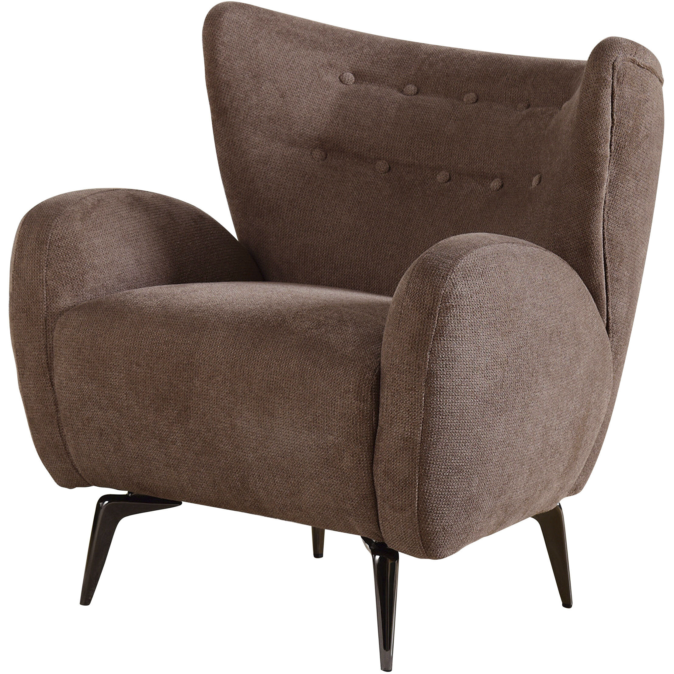 Oslo Cocoa Brown and Espresso Accent Chair