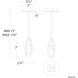Beyond Martini LED 5.88 inch Polished Nickel Mini Pendant Ceiling Light in Optic Haze, Beyond