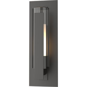 Vertical Bar 1 Light 15 inch Coastal Oil Rubbed Bronze Outdoor Sconce, Small