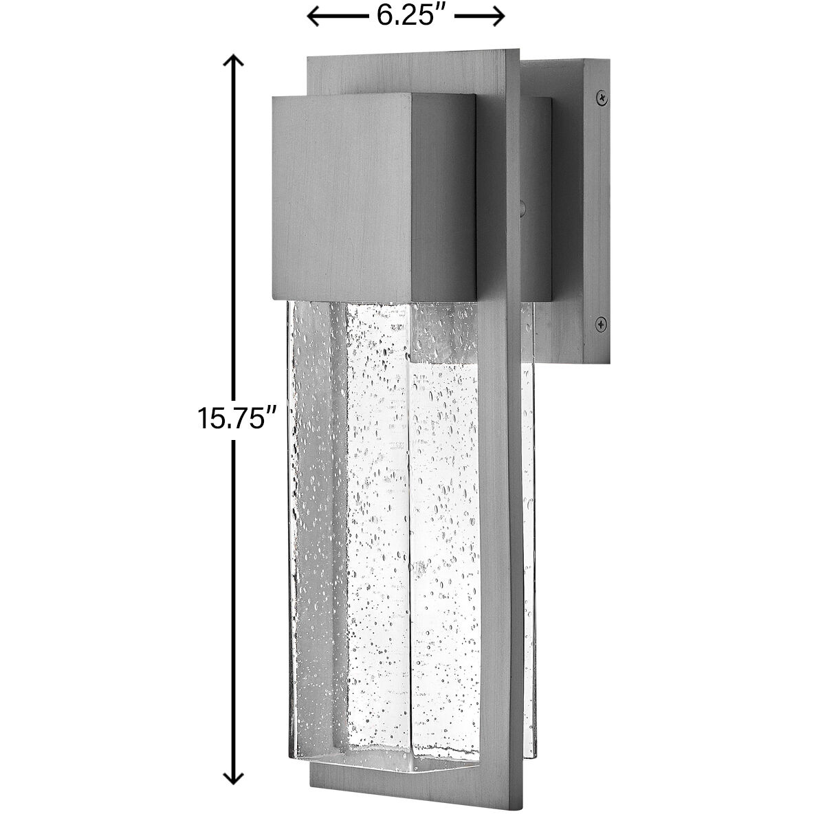 Alex LED 15.75 inch Antique Brushed Aluminum Outdoor Wall Mount, Coastal Elements