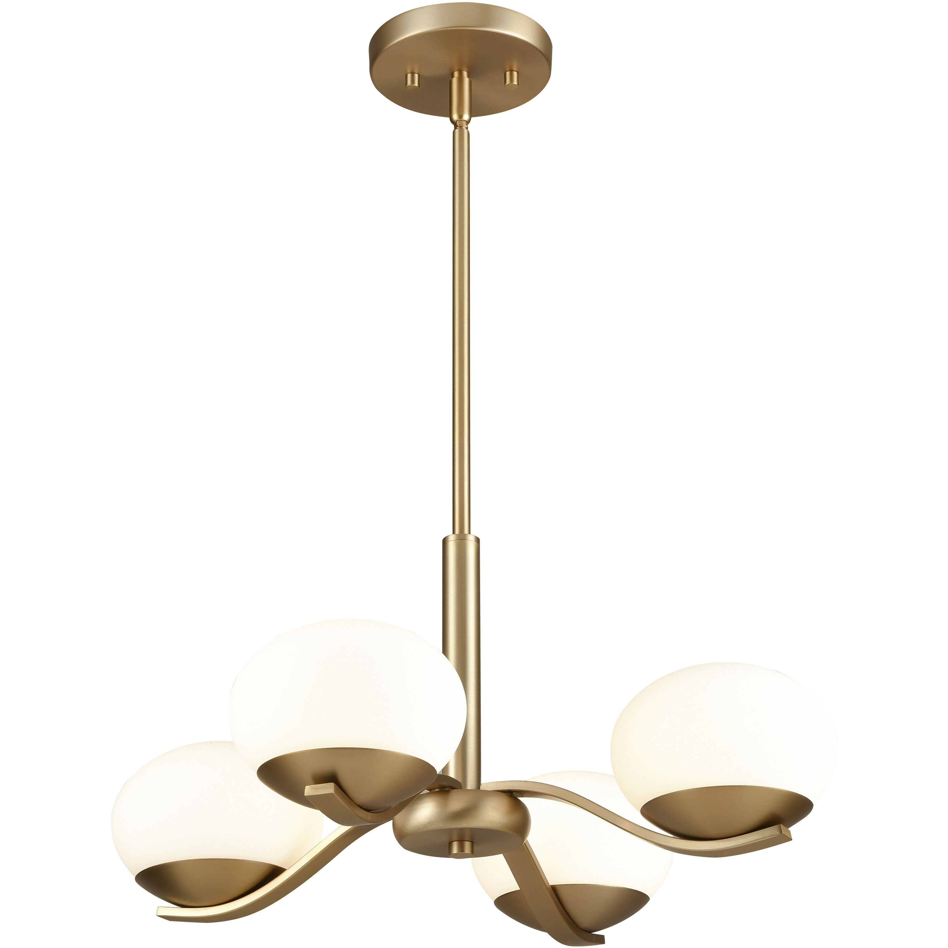 Wallace LED 19.5 inch Brushed Gold Chandelier Ceiling Light