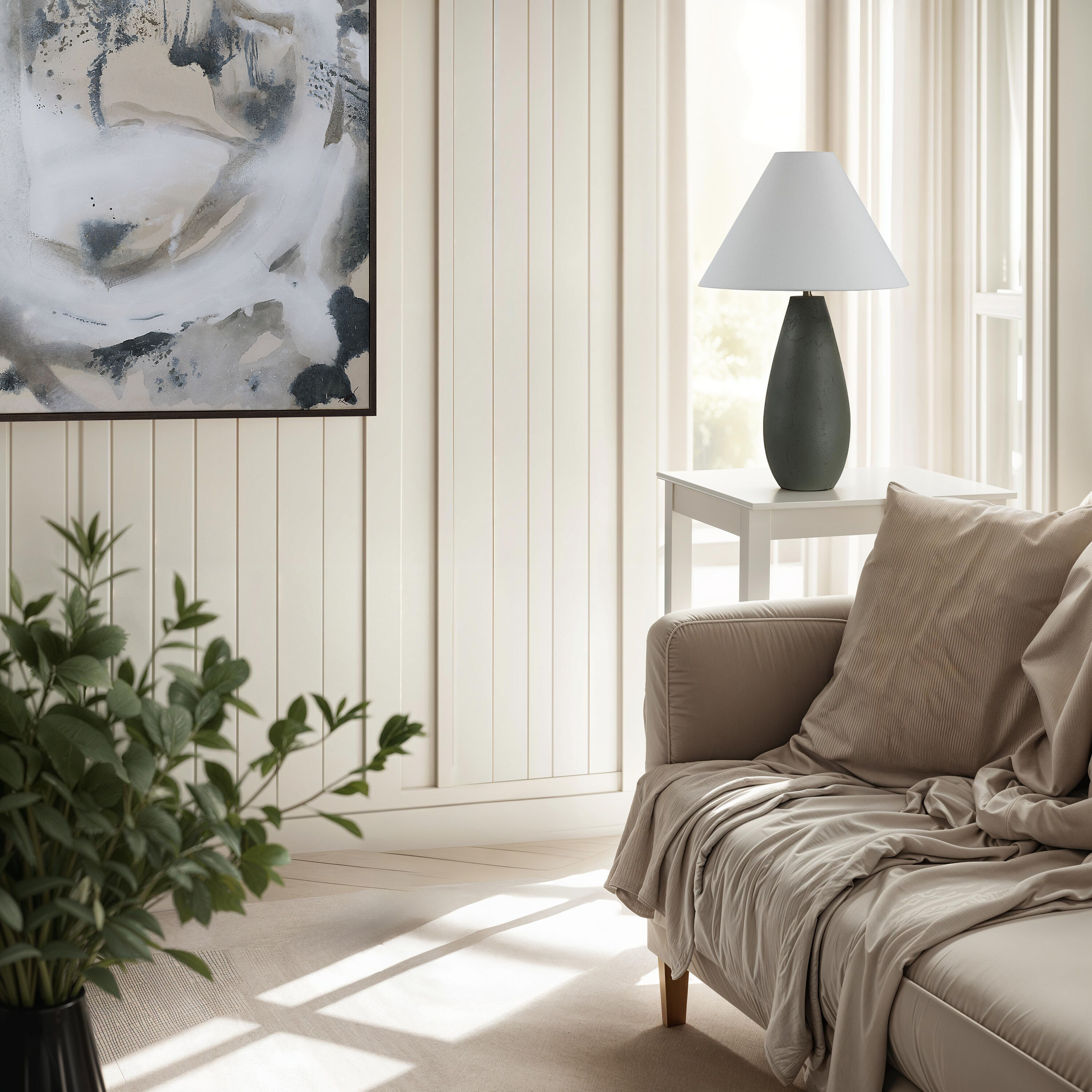 Olso 28.75 inch Dark Olive Table Lamp Portable Light