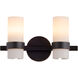 Sojourn 2 Light 15.25 inch Bronze Vanity Light Wall Light