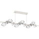 Mesa LED 72 inch Salt White Chandelier Ceiling Light in Clear, 2700K LED, Twisted Branch