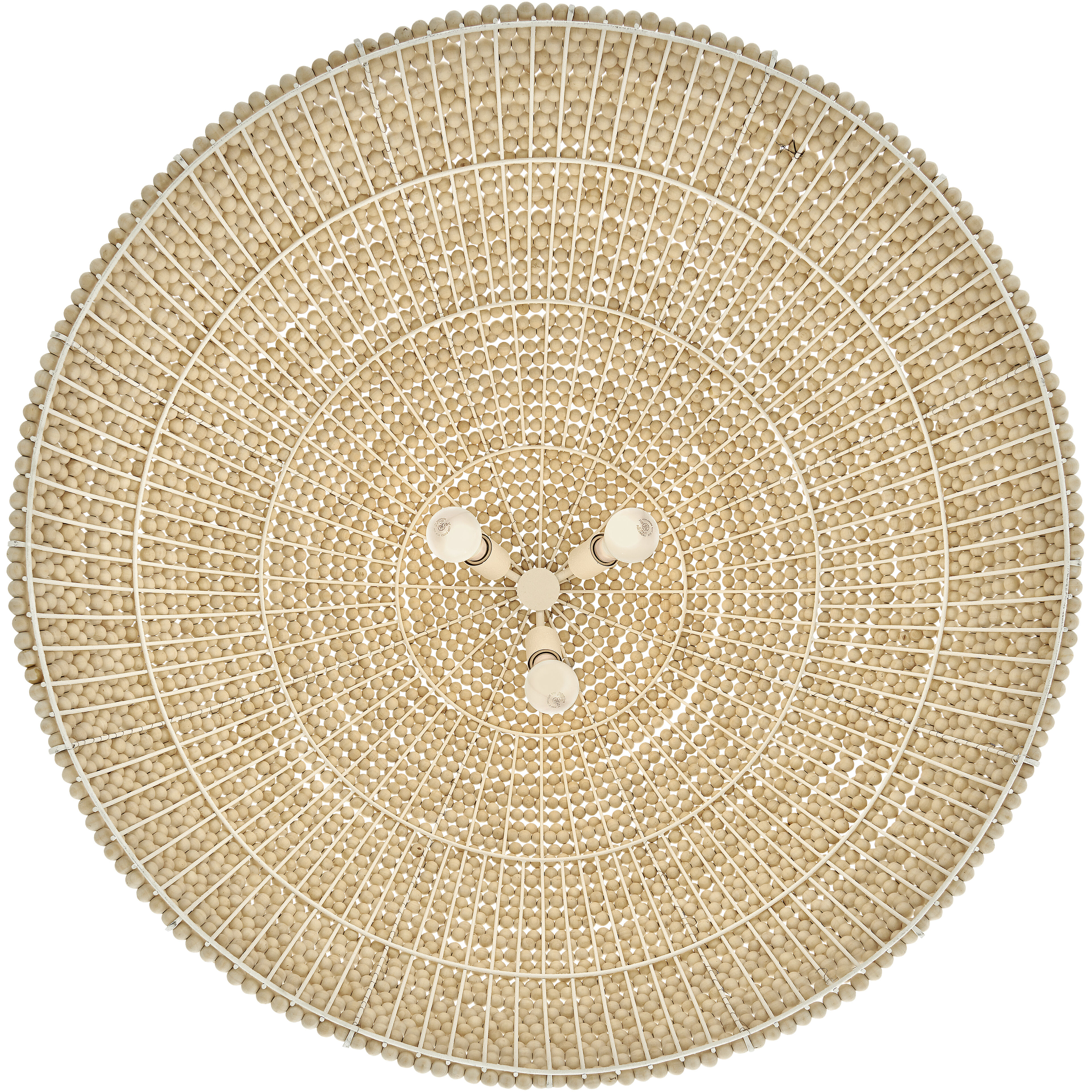 Dalia 3 Light 35 inch Textured Plaster Chandelier Ceiling Light, Drum