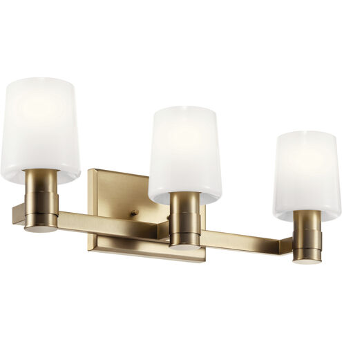 Adani 3 Light 24 inch Champagne Bronze Bath Bracket Wall Light, 3 Arm
