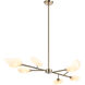 Peony 8 Light 44.88 inch Champagne Gold Pendant Ceiling Light