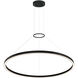 O'hara LED 40 inch Matte Black Chandelier Ceiling Light