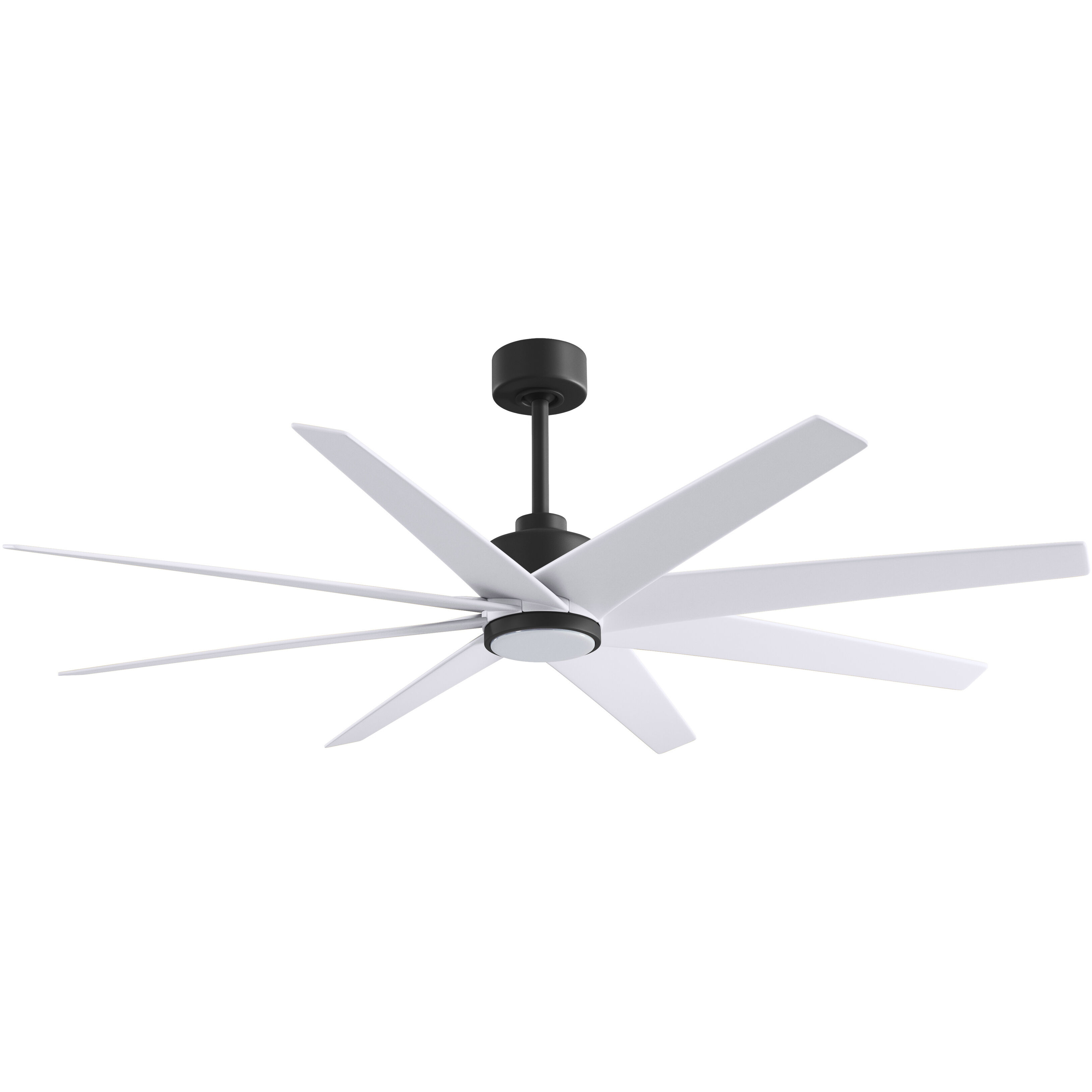 Atlas Ariella - LK 64 inch Matte Black with Matte White Blades Ceiling Fan