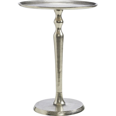 Karlen 22 X 17 inch Raw Nickel Outdoor Patio Table