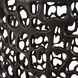 Sabena 20 X 18 inch Dark Bronze and White Marble Outdoor Side Table