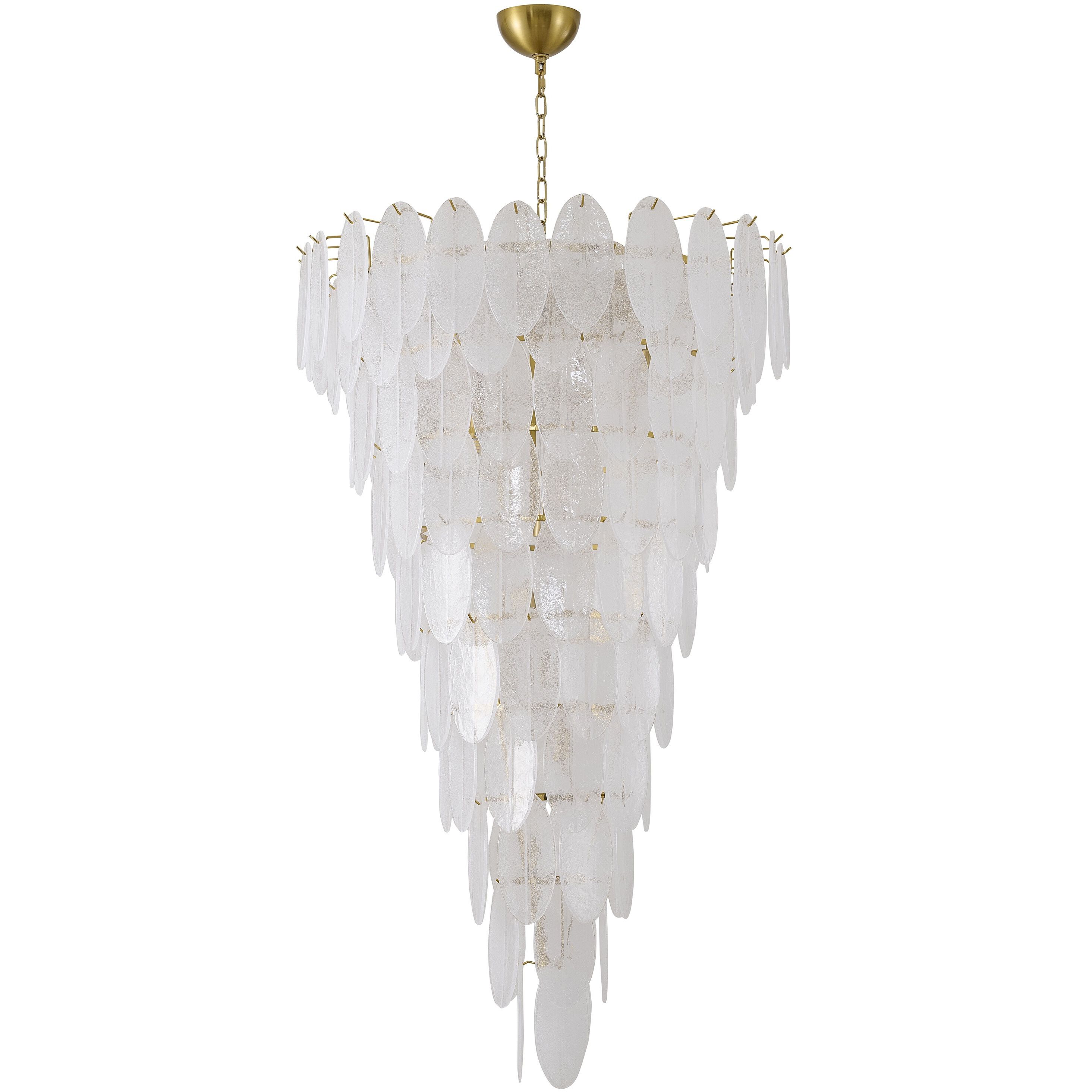 LA Series 12 Light 33 inch Brass Chandelier Ceiling Light