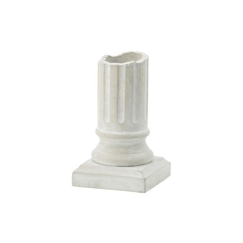 Greek Column Off-White Outdoor Planter